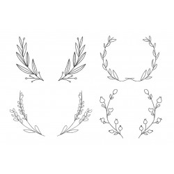 Stickserie - Kränze Doodle